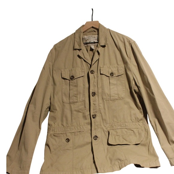 Banana Republic Authentic Travel Safari Clothing Co. Tan Jacket - Picture 1 of 6